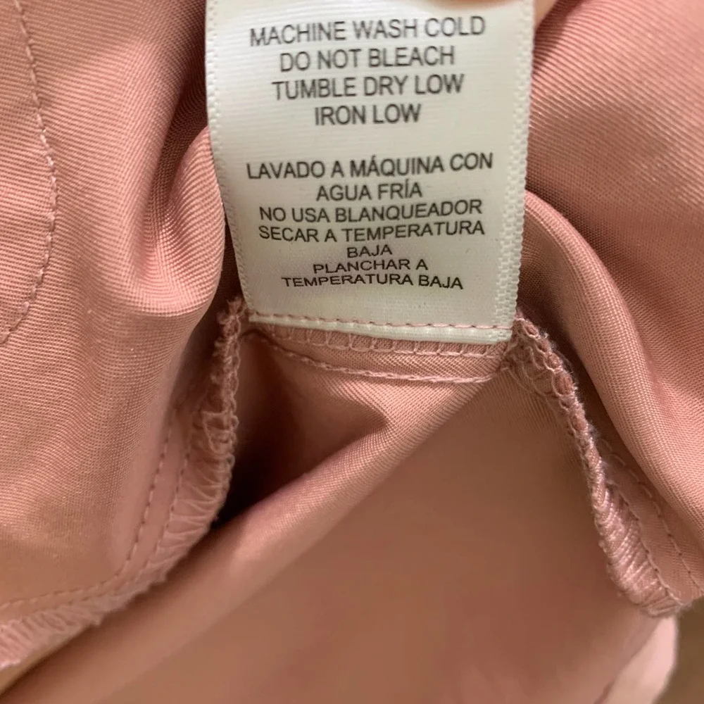 Love Tree Lightweight Trench Coat Blush Size Large - Picture 8 of 9